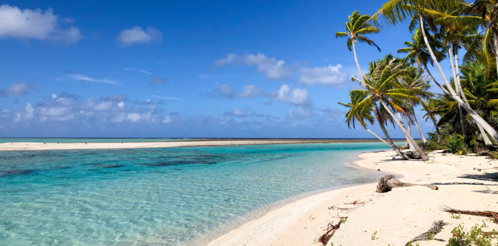Tikehau lagoon in French Polynesia